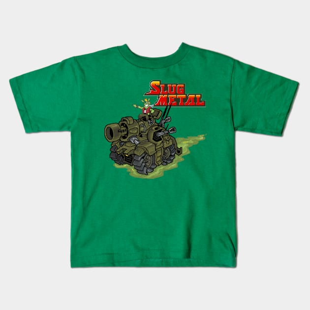 Slug Metal Kids T-Shirt by Figzy